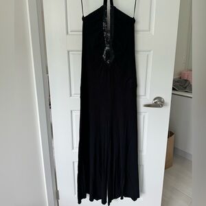 Y2K Guess halter jumpsuit, wide leg